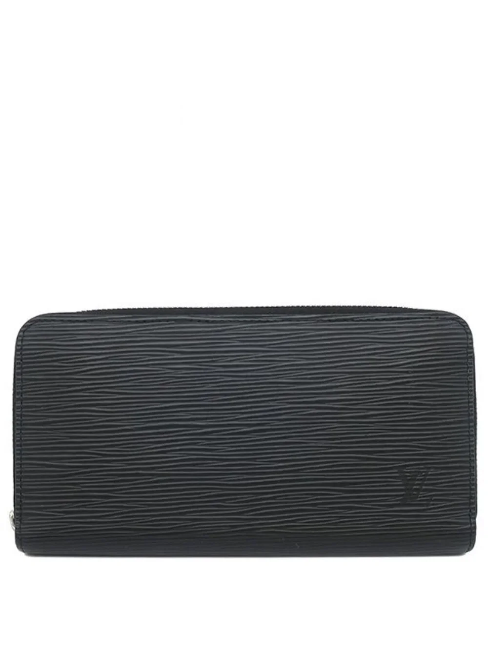 Louis Vuitton Wallet Zippy Epi Leather Noir Silver Black Round Zip Around Coin